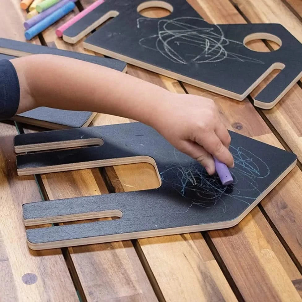 Happy Architect Chalkboard Create and Play Village - Pack of 28-Happy Architect Chalkboard Create and Play Village - Pack of 28