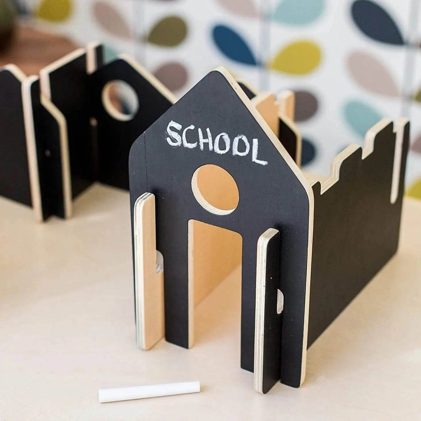 Happy Architect Chalkboard Create and Play Village - Pack of 28-Happy Architect Chalkboard Create and Play Village - Pack of 28