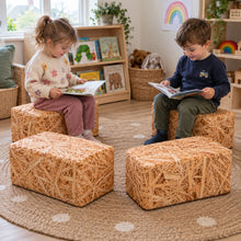 Hay Bale Buffets Set of 4 – children reading in a nursery