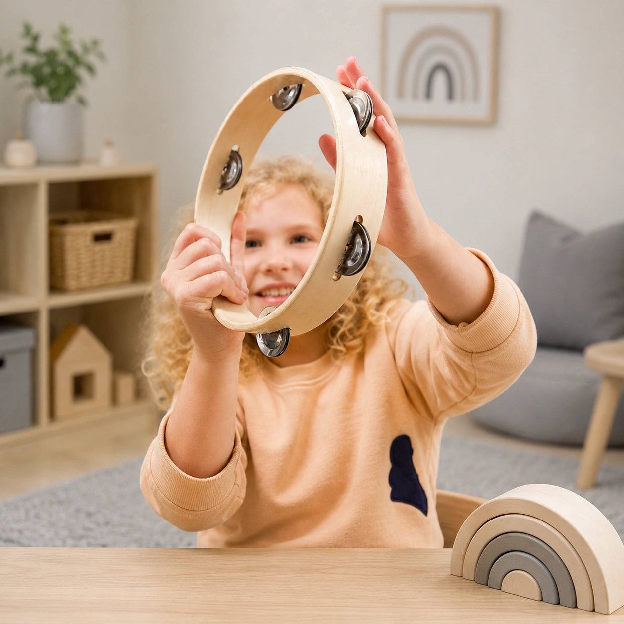 Headless Tambourine 5 Pairs Jingle-Headless Tambourine 5 Pairs Jingle