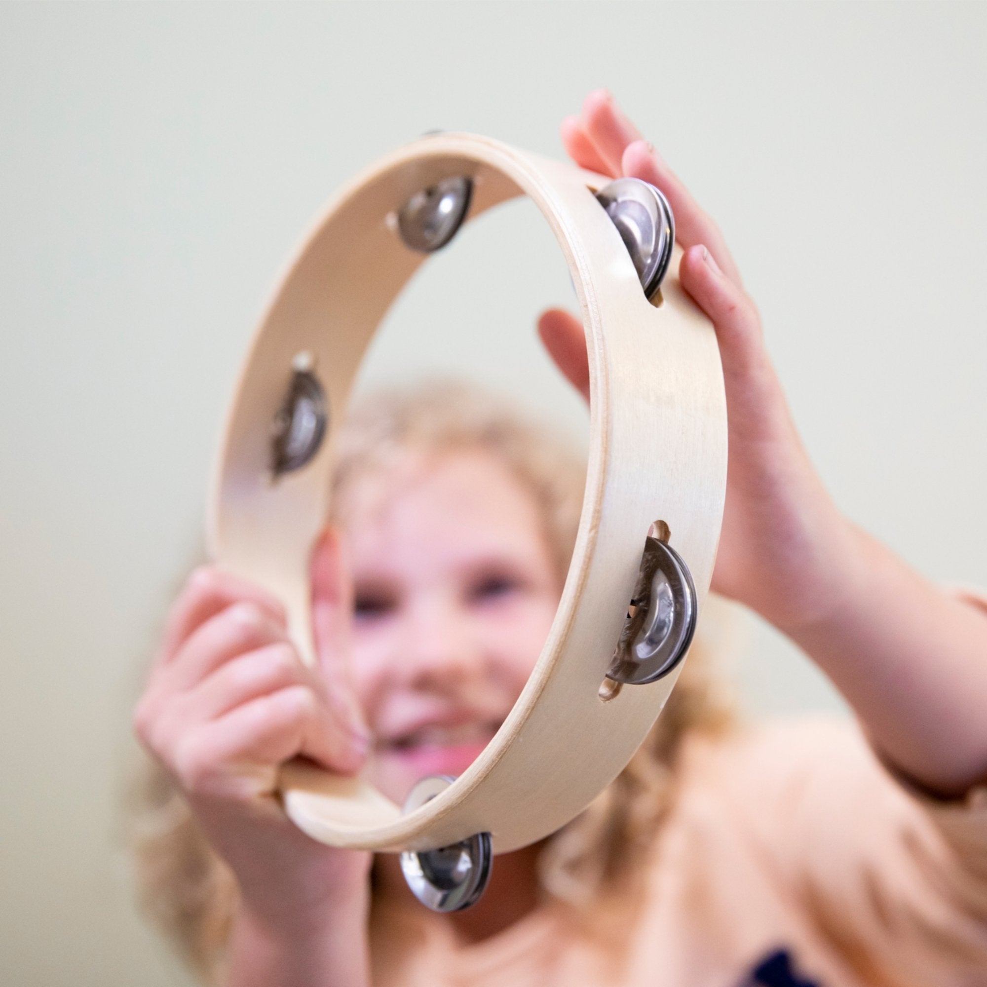 Headless Tambourine 5 Pairs Jingle, Introducing our Headless Tambourine! This delightful musical instrument is perfect for children who love to make music and explore their rhythmic abilities. With its wooden rim and five pairs of jingles, this tambourine offers a vibrant and resonant sound that will captivate any young musician.Designed specifically for little hands, this Headless Tambourine not only allows children to create a wide range of sounds but also helps develop their rhythm and timing skills. By 