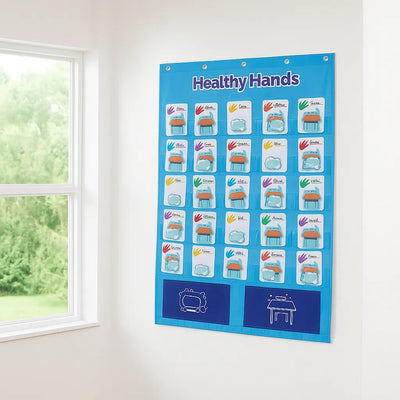 Healthy Hands Pocket Chart-Healthy Hands Pocket Chart