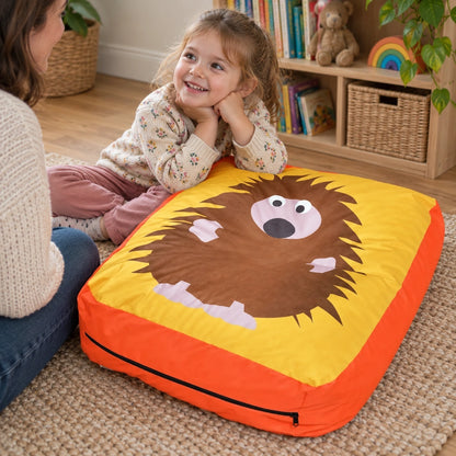 Hedgehog Outdoor and Indoor Bean Cushion – home playroom conversation