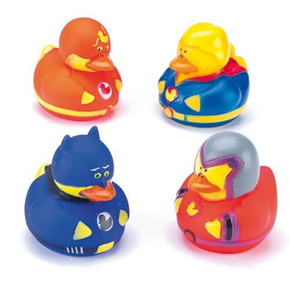 Hero Rubber Ducks, Dive into a world of excitement and imagination with our unique superhero ducks! Crafted to ignite boundless creativity and fun, these ducks are the epitome of tiny superheroes bringing massive joy. Whether it’s elevating bath time into an adventurous play session or adding flair to a themed party, they are designed to sprinkle joy in your little one's life. Vibrant and Exciting Designs Presented in a medley of vibrant colours including spirited red, refreshing green, deep blue, and myste