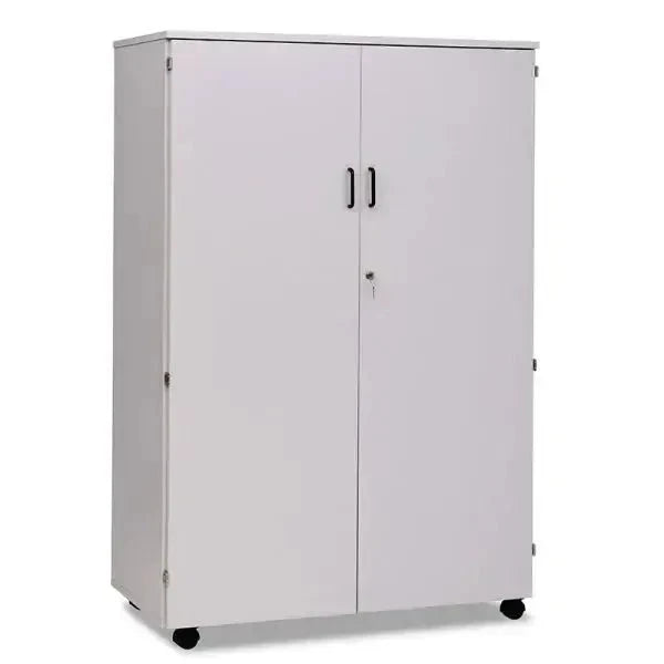 High Tall Storage With 24 Trays Triple Column And Shelves And Full Lockable Doors And Black Plastic Handles-High Tall Storage With 24 Trays Triple Column And Shelves And Full Lockable Doors And Black Plastic Handles