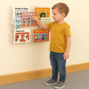Horizontal Wall Big Book Rack (3 Deep Shelves)-Horizontal Wall Big Book Rack (3 Deep Shelves)