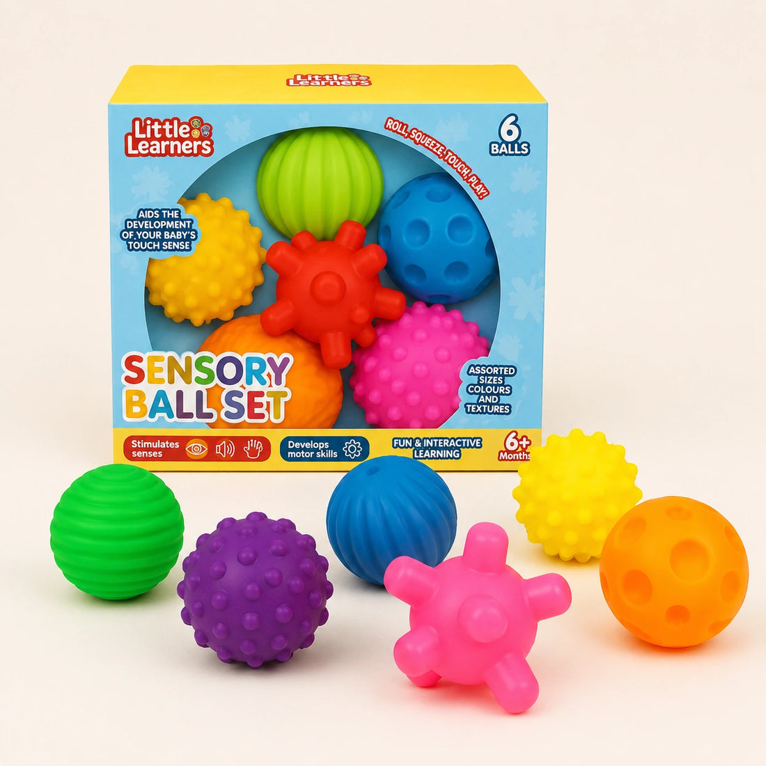 6 Pack Mixed Sensory Ball Set