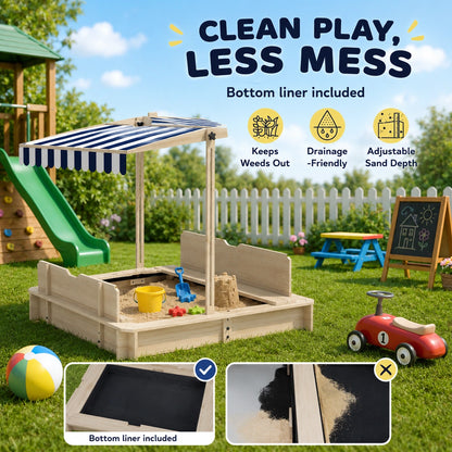 Square Wooden Sandpit
