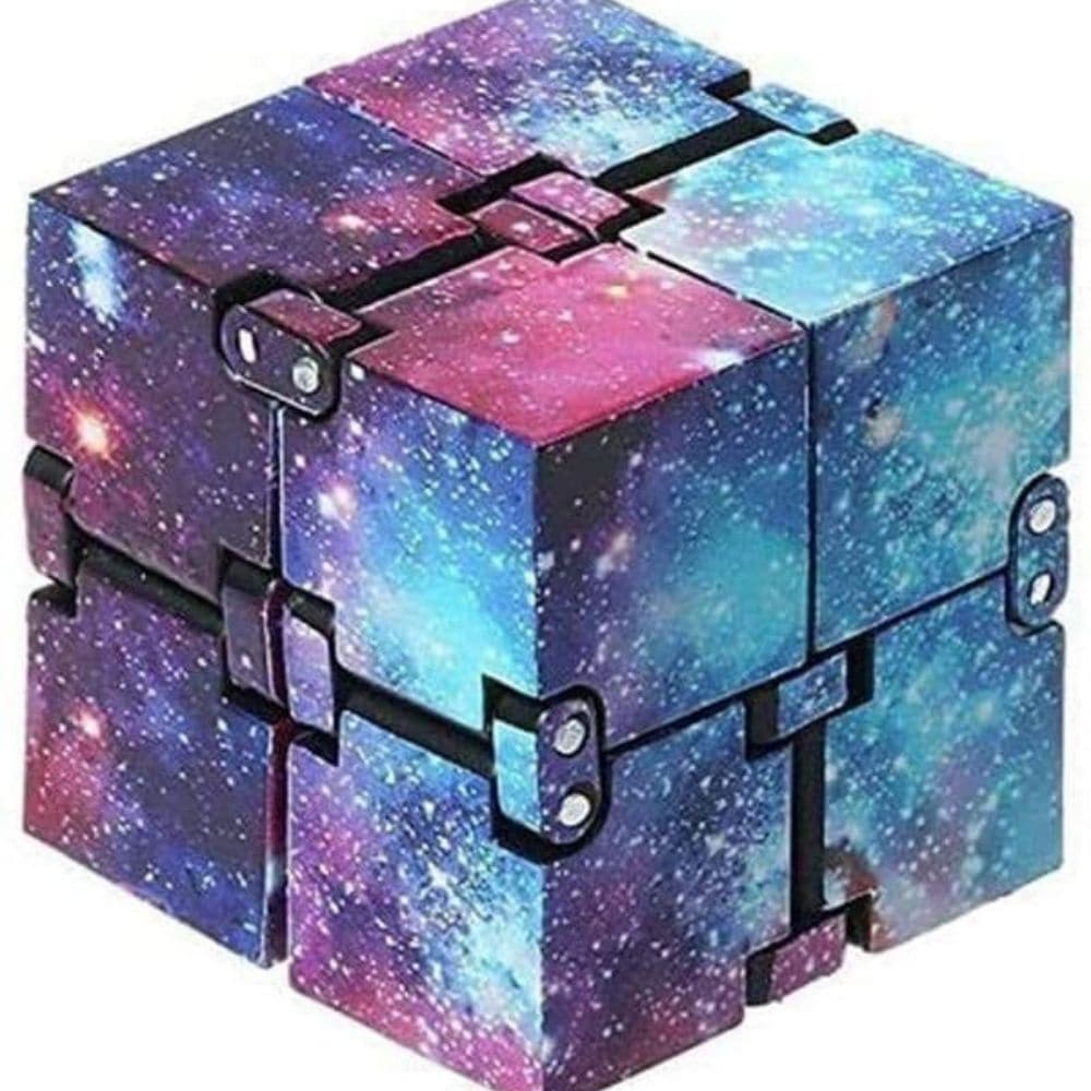 Infinity Cube Fidget Toy, The infinity cube fidget toy is a high quality fidget toy that provides hours of endless fun. The Infinity Cube Fidget Toy flip and fold in an almost infinite and fascinating way. Use the Infinity Cube Fidget Toy to improve fine motor skills or just keep hands and fingers engaged. The Infinity Cube Fidget Toy is sturdy and great for use by older children and adults. Use it with one hand whilst the other is engaged on a task or use both hands to flip and fold endlessly. The cube mea