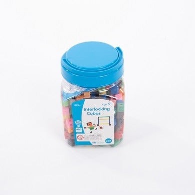 Interlocking Cubes Jar - Pk400, Our edx education® Interlocking Cubes 1CM are a great way for your child to get hands on with learning maths skills such as counting, area and measurement. Each interlocking cube has 3 holes and connector so children can connect the cubes vertically and horizontally, and even make their own 'ruler.' 10 bright colours for sorting, pattern making, counting and basic measuring. The Interlocking Cubes Jar - Pk400 is a great resources for mathematical concepts such as addition, su