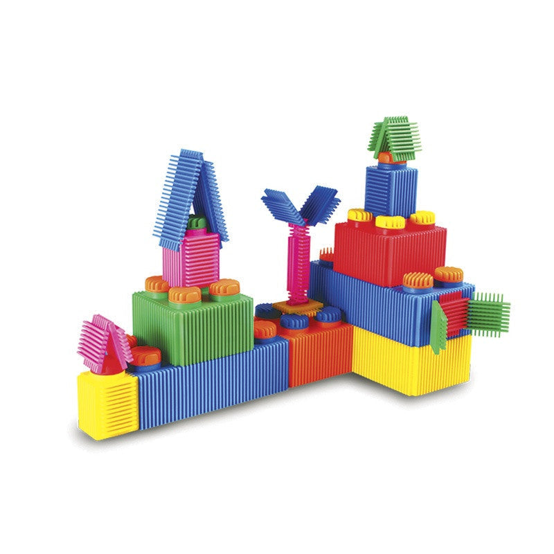 Interstar Bricks 100 Pieces, There are bricks, and then there are Interstar Bricks! These ingenious, vibrantly coloured linking shapes are tactile and easy for little hands to hold and connect. The Interstar Bricks 100 Pieces provide endless building opportunities which will challenge even the brightest of minds and will provide toddlers with lots of educational, sensory fun! With amazing potential and versatility, this set will activate the ability to visualise and then create. Each Interstar Set can also 