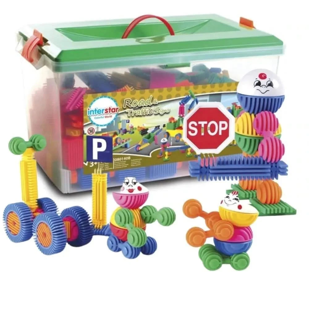Interstar Road & Traffic Signs 150 Pieces-Interstar Road & Traffic Signs 150 Pieces