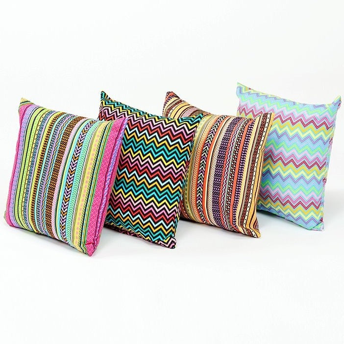 Jazzy Scatter Cushions Set Of 4, with these vibrant Jazzy Scatter Cushions. This set of 4 cushions is designed to create a comfortable and inviting space in any classroom or early years setting.Featuring a striking jazzy design, these cushions are sure to capture the attention of both children and adults alike. The vibrant colors and bold patterns will add a touch of excitement and energy to any environment.Not only do these scatter cushions add visual appeal, but they also provide a soft and cozy spot for 