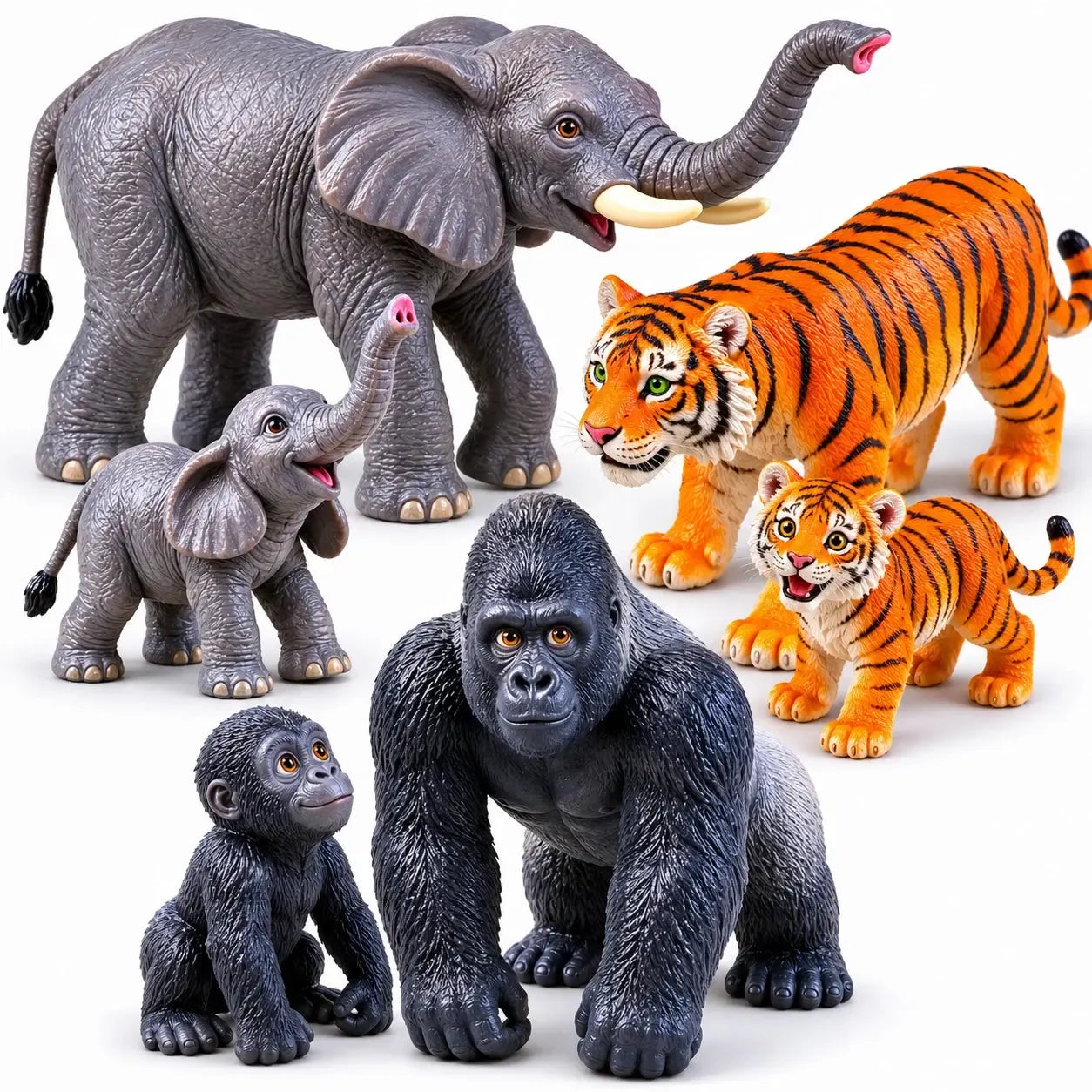 Jumbo Jungle Animals Mommas & Babies-Jumbo Jungle Animals Mommas & Babies