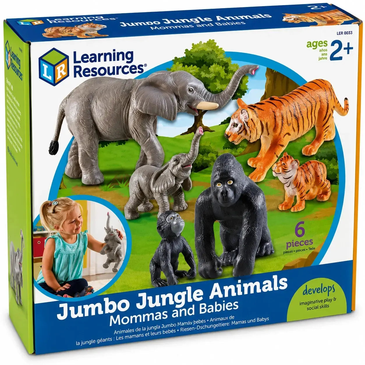 Jumbo Jungle Animals Mommas & Babies-Jumbo Jungle Animals Mommas & Babies