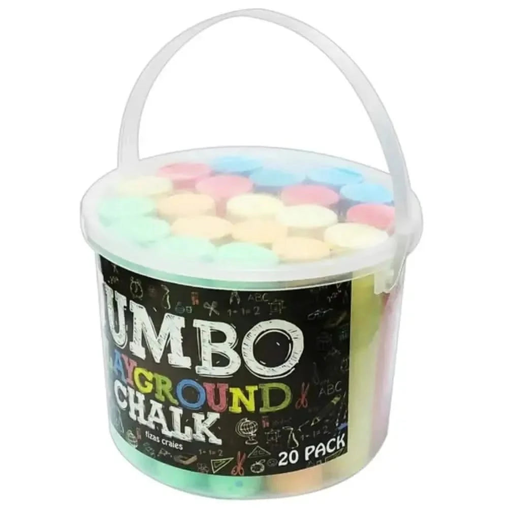 Jumbo Playground Chalks Pack of 20-Jumbo Playground Chalks Pack of 20