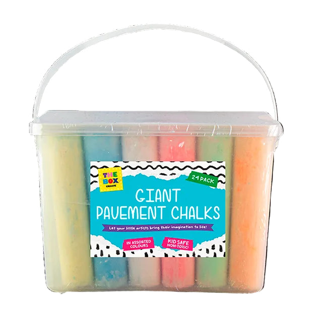 Jumbo Playground Chalks Pack of 24-Jumbo Playground Chalks Pack of 24