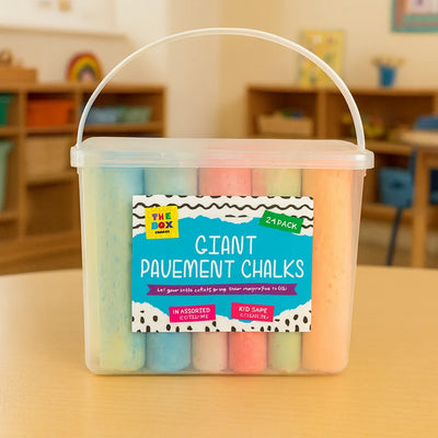 Jumbo Playground Chalks Pack of 24-Jumbo Playground Chalks Pack of 24