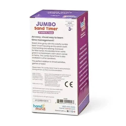 Jumbo Sand Timers 10-Minutes-Jumbo Sand Timers 10-Minutes