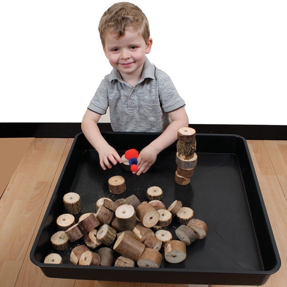 Jumbo Tray Square, The Jumbo Tray Square is a strong and sturdy square plastic tray which is ideal for all messy play activities, indoors or out. The handy size of the Jumbo Tray Square make it ideal for table tops and low cupboards. The jumbo tray is a square shape and makes messy play easy, and tidying up even easier. The Jumbo Tray has so many messy play uses and brings the world of sensory play to life in an easy to store and easy to clean way. Sensory and discovery - create a treasure tray by filling w