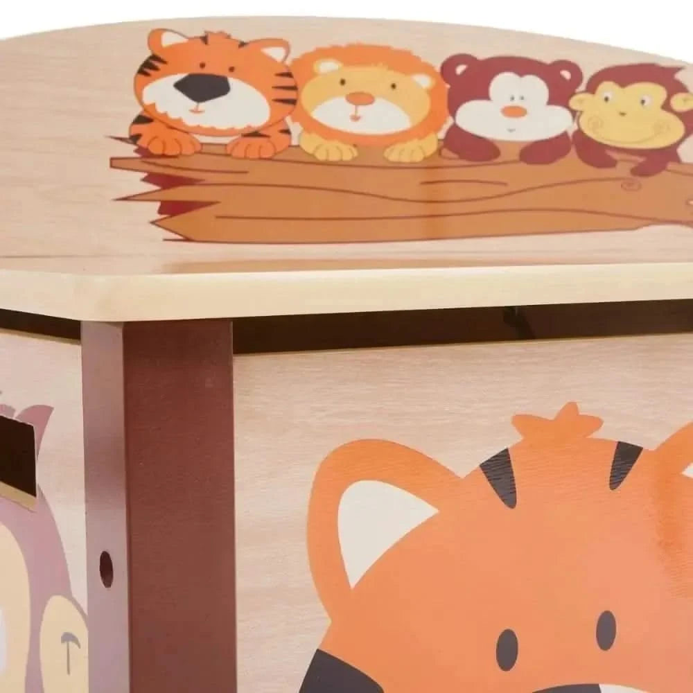 Jungle Toy Chest Natural-Jungle Toy Chest Natural