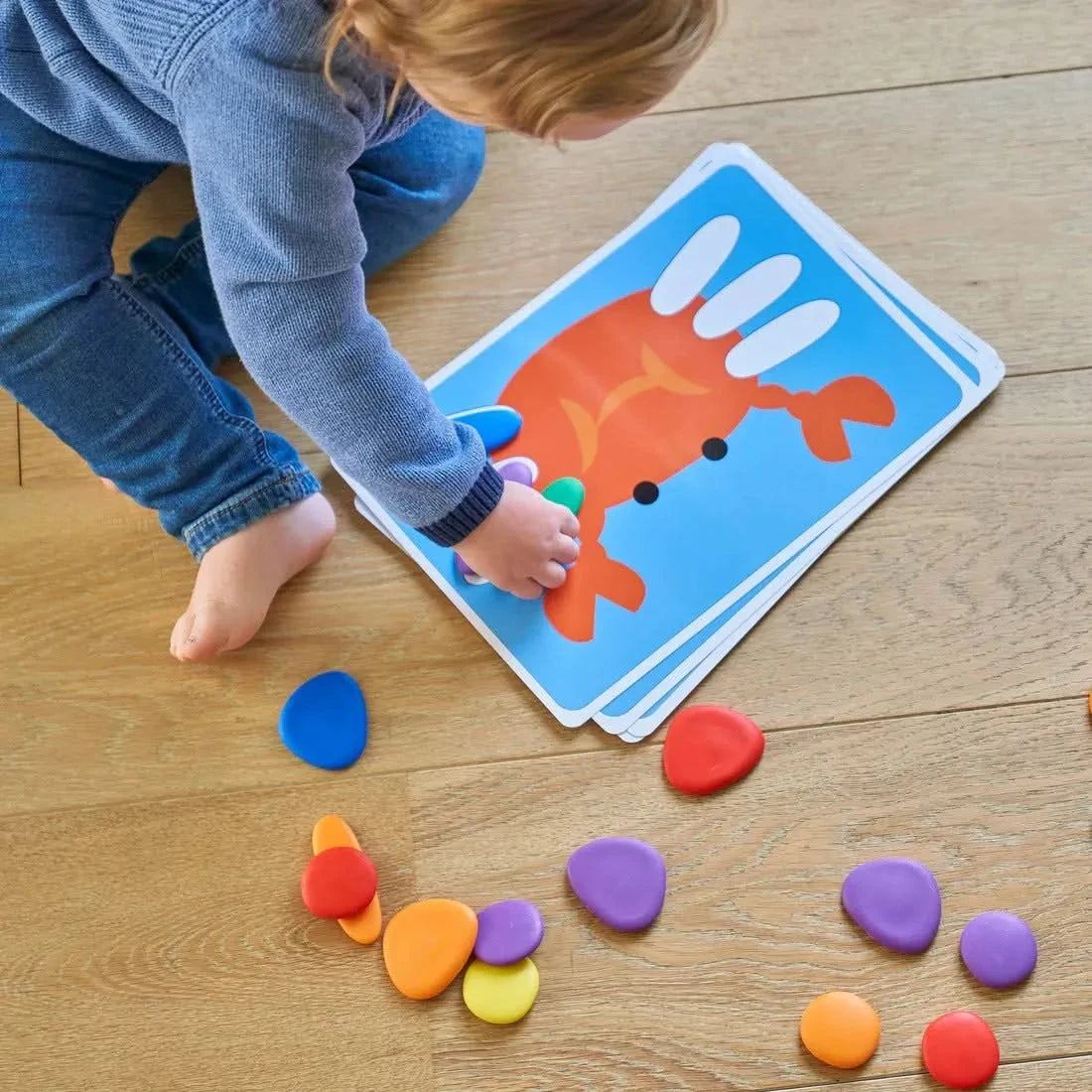 Junior Rainbow Pebbles Activity Set - Pk44-Junior Rainbow Pebbles Activity Set - Pk44