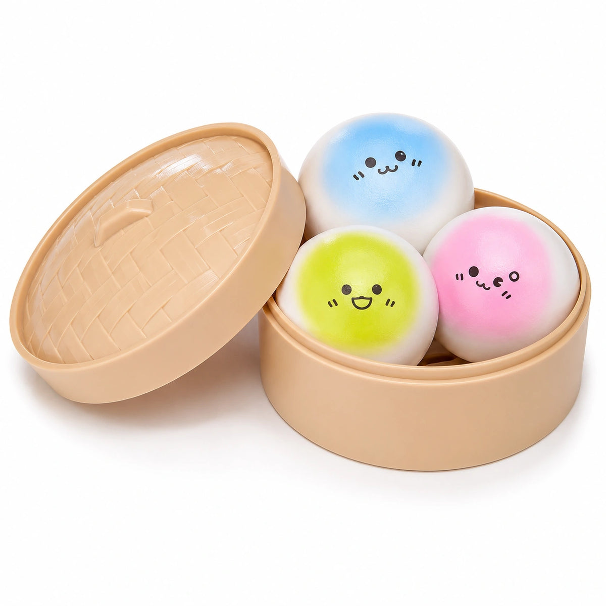 Kawaii 3 Pack Squeezy Bao Bun-Kawaii 3 Pack Squeezy Bao Bun