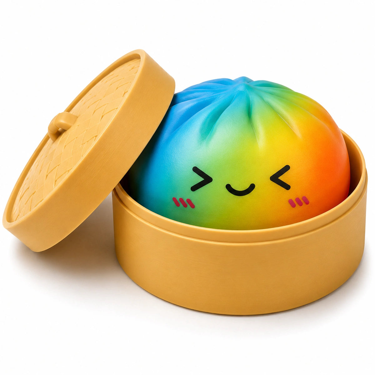 Kawaii Squishy Bao Bun Rainbow 5.5cm-Kawaii Squishy Bao Bun Rainbow 5.5cm