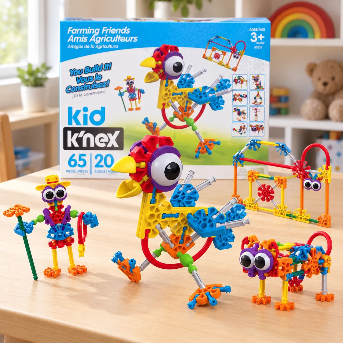 Kid K'NEX Farmin' Friends farm models