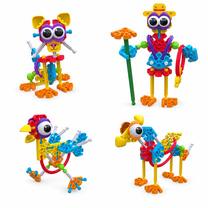 Kid K'NEX Farmin' Friends 65 Piece 20 Model Building Set-Kid K'NEX Farmin' Friends 65 Piece 20 Model Building Set