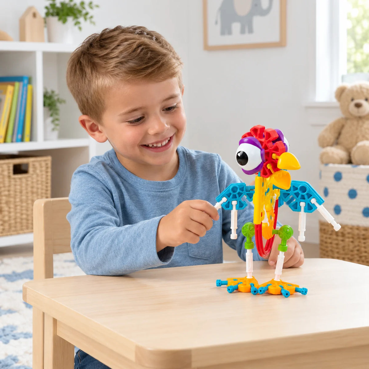 Kid K'NEX Farmin' Friends 65 Piece 20 Model Building Set-Kid K'NEX Farmin' Friends 65 Piece 20 Model Building Set