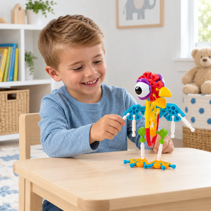 Kid K'NEX Farmin' Friends 65 Piece 20 Model Building Set-Kid K'NEX Farmin' Friends 65 Piece 20 Model Building Set