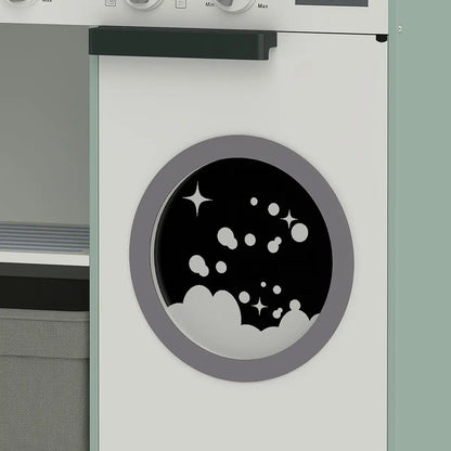 Laundry centre door detail on the pretend play kitchen