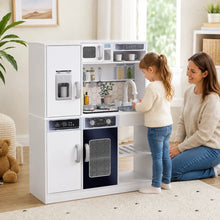 Kids' Play Kitchen with Running Water, Lights and Sounds