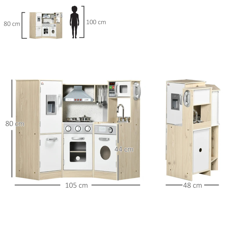 Kids Retro Play Kitchen-Kids Retro Play Kitchen