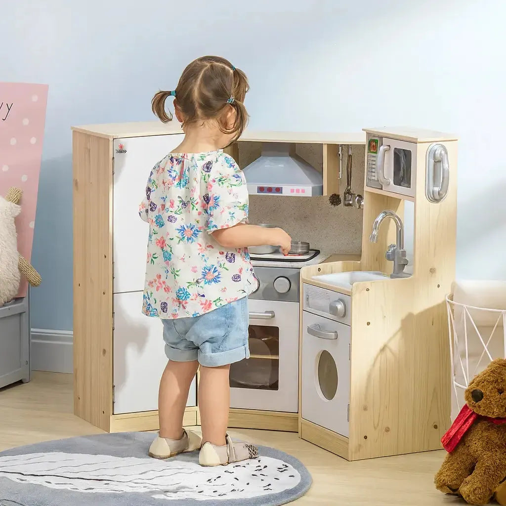 Kids Retro Play Kitchen-Kids Retro Play Kitchen