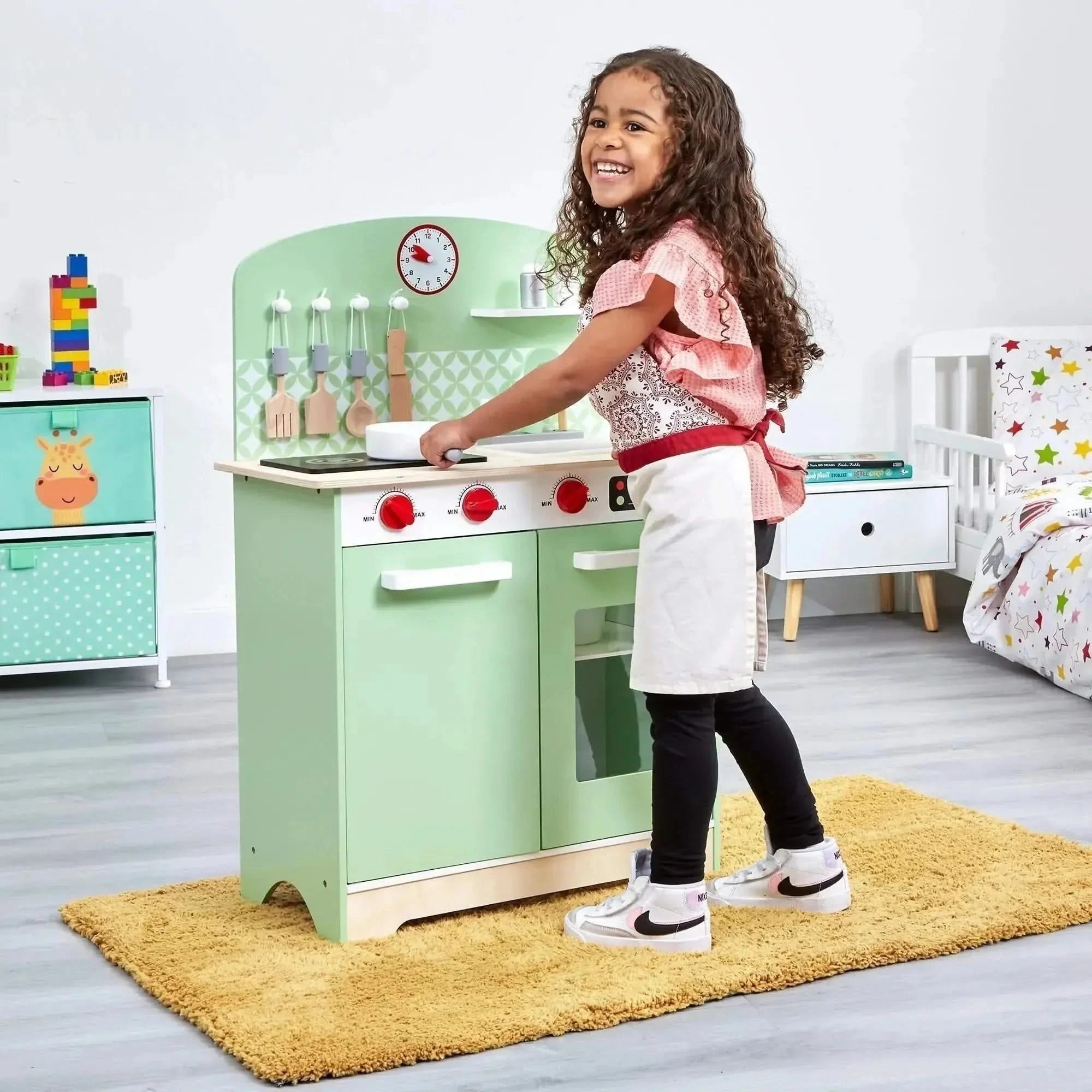 Kids Retro Play Kitchen-Kids Retro Play Kitchen