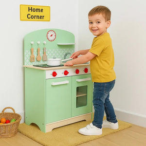 Kids Retro Play Kitchen-Kids Retro Play Kitchen