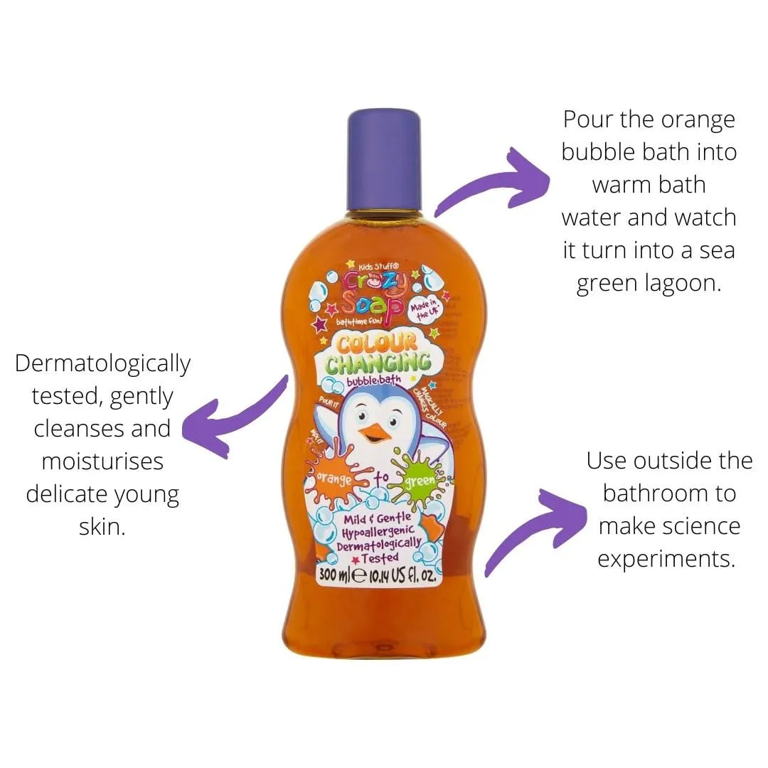 Kids Stuff Crazy Colour Changing Bubble Bath-Kids Stuff Crazy Colour Changing Bubble Bath