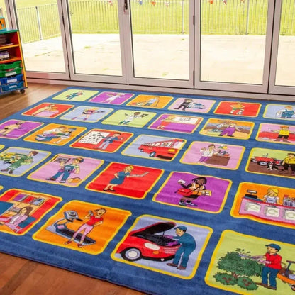 Kinder™ Occupations Placement Carpet-Kinder™ Occupations Placement Carpet