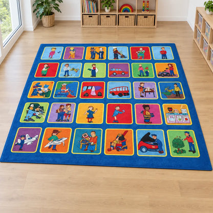 Kinder Occupations Placement Carpet in quiet area without children