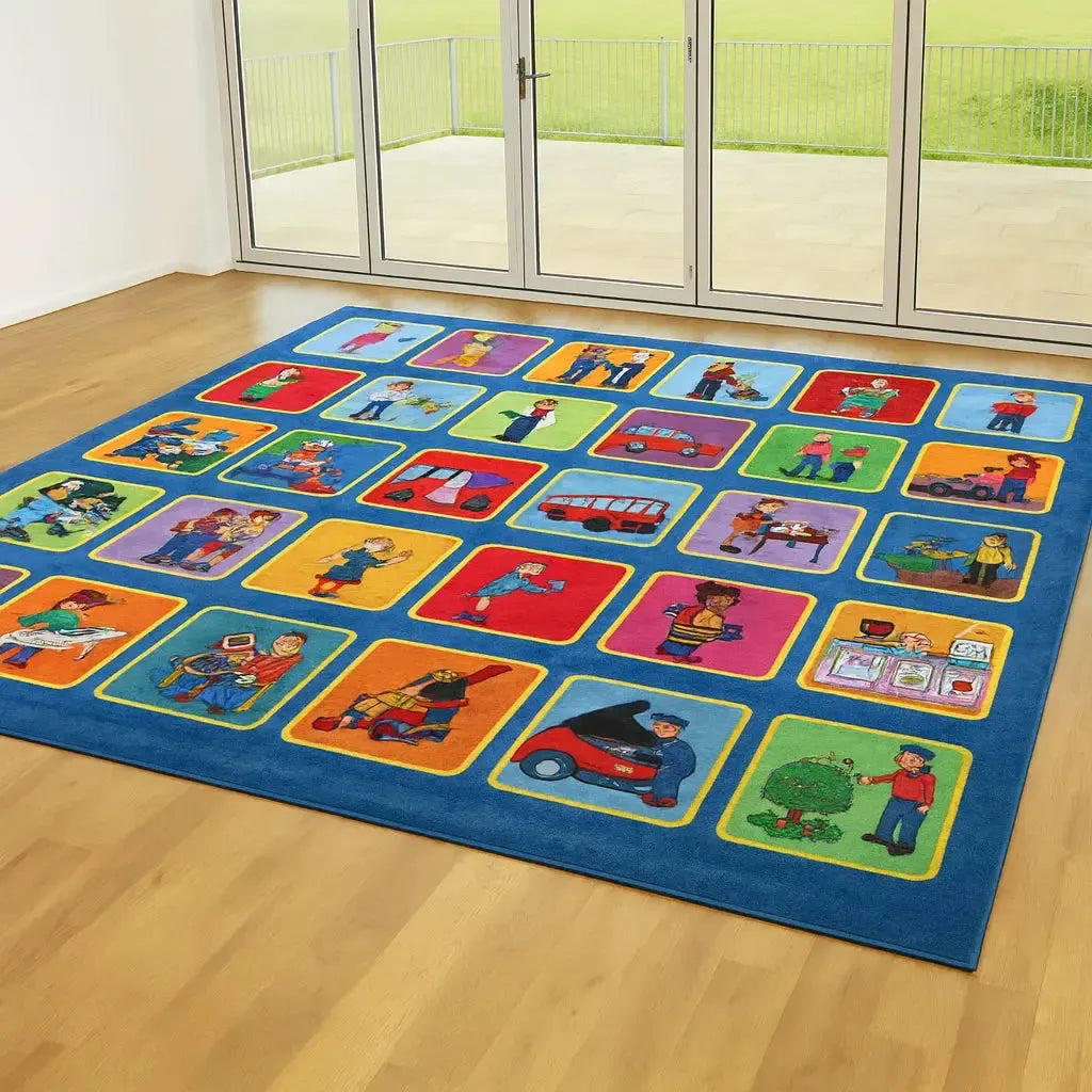 Kinder™ Occupations Placement Carpet-Kinder™ Occupations Placement Carpet