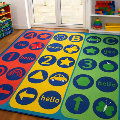 Kinder™ Yes, No, Maybe Placement Carpet-Kinder™ Yes, No, Maybe Placement Carpet