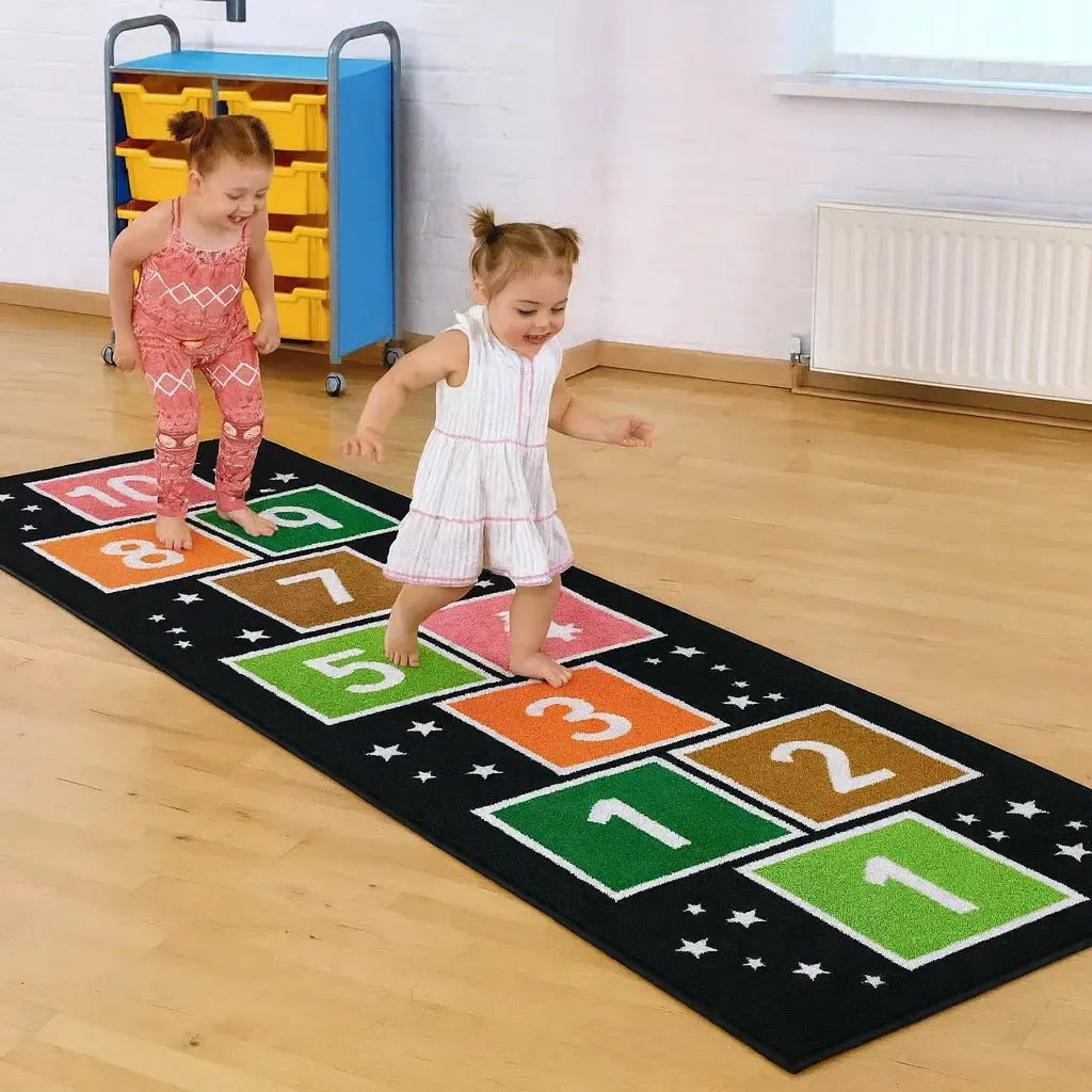 Kinder™Number Hopsotch Runner Carpet 3 X 1 Metre-Kinder™Number Hopsotch Runner Carpet 3 X 1 Metre