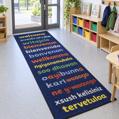 Kinder Welcome Runner Carpet 3 x 1 Metre lifestyle image 5 of 8 without children