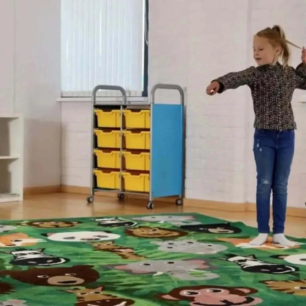 Kinder™Wild Animals Carpet 3 x 3 metre-Kinder™Wild Animals Carpet 3 x 3 metre