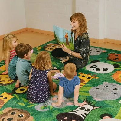 Kinder™Wild Animals Carpet 3 x 3 metre-Kinder™Wild Animals Carpet 3 x 3 metre