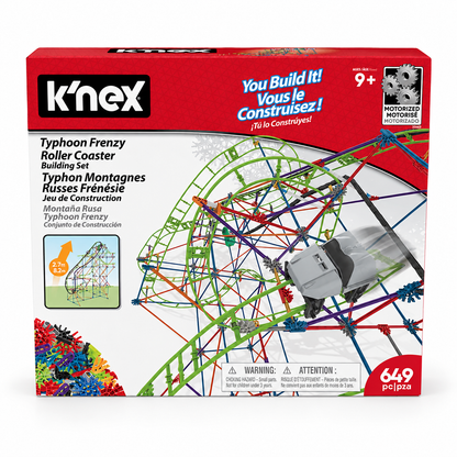 K'NEX Typhoon Frenzy 649 Piece Roller Coaster box
