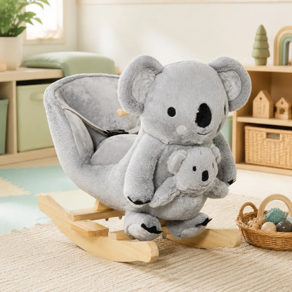 Koala Plush Rocking Toy with Glove Puppet-Koala Plush Rocking Toy with Glove Puppet