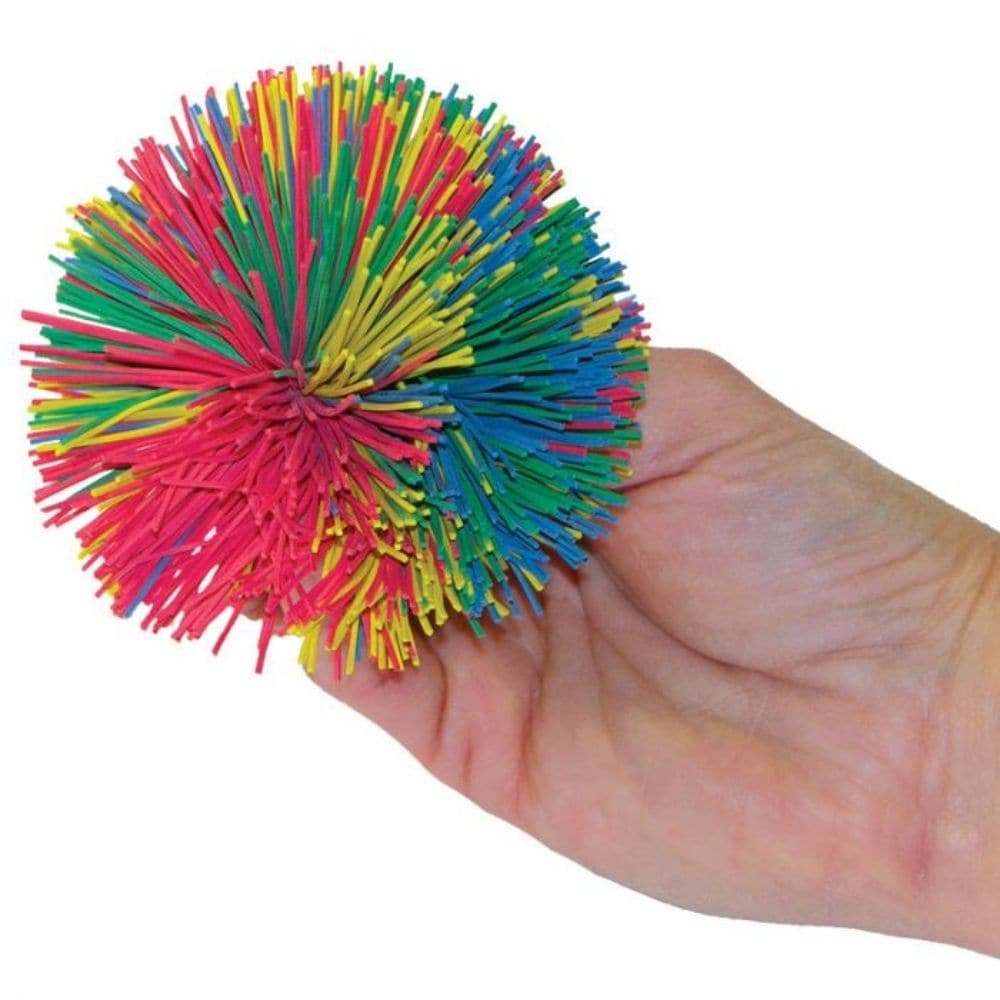 Koosh Ball, Made with high-quality materials, the Koosh Ball is designed to provide a sensory experience like no other. Its soft and rubbery texture is perfect for children who enjoy tactile input. Whether they are catching it or simply fidgeting with it, the Koosh Ball is sure to keep their hands busy and engaged.With its bright and colorful appearance, the Koosh Ball is visually appealing and guaranteed to grab the attention of kids of all ages. Its stretchy design allows for endless exploration, making i